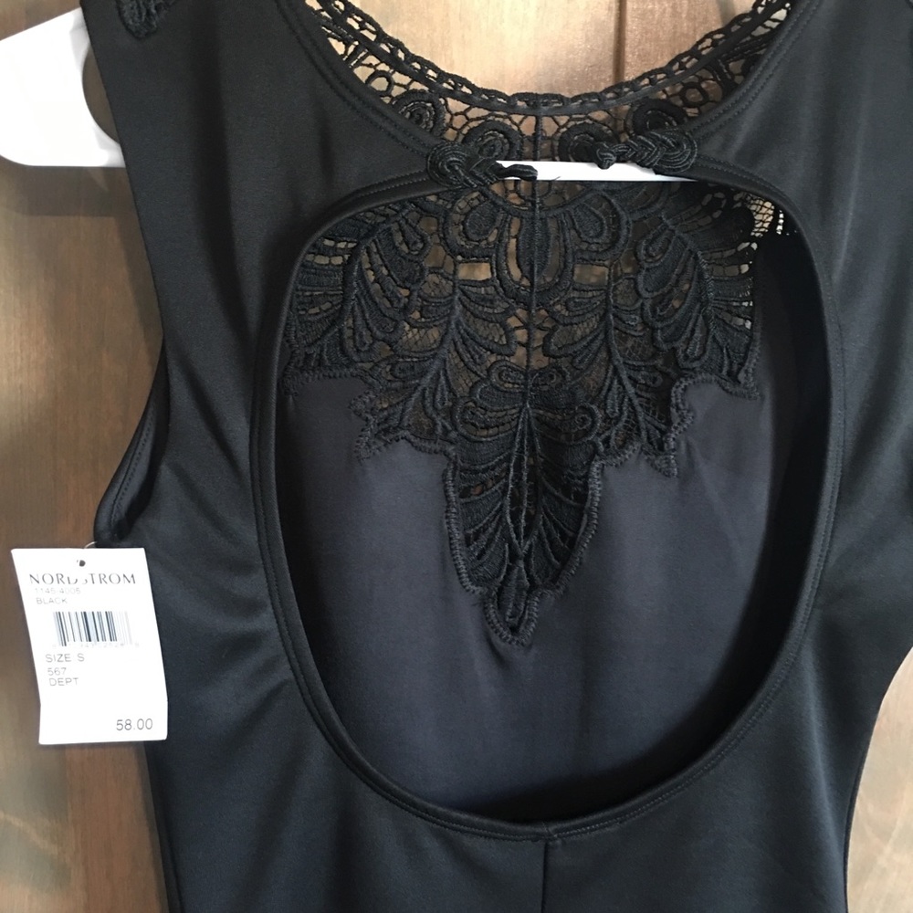 NWT Black cocktail dress from Nordstrom - Picture 4 of 8